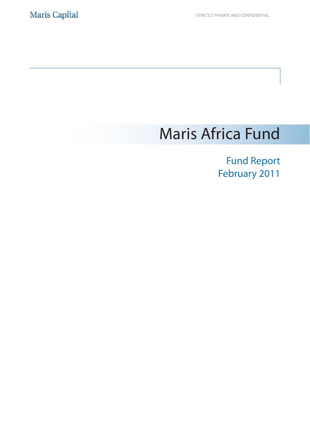MAF I Fund 2010 Q4