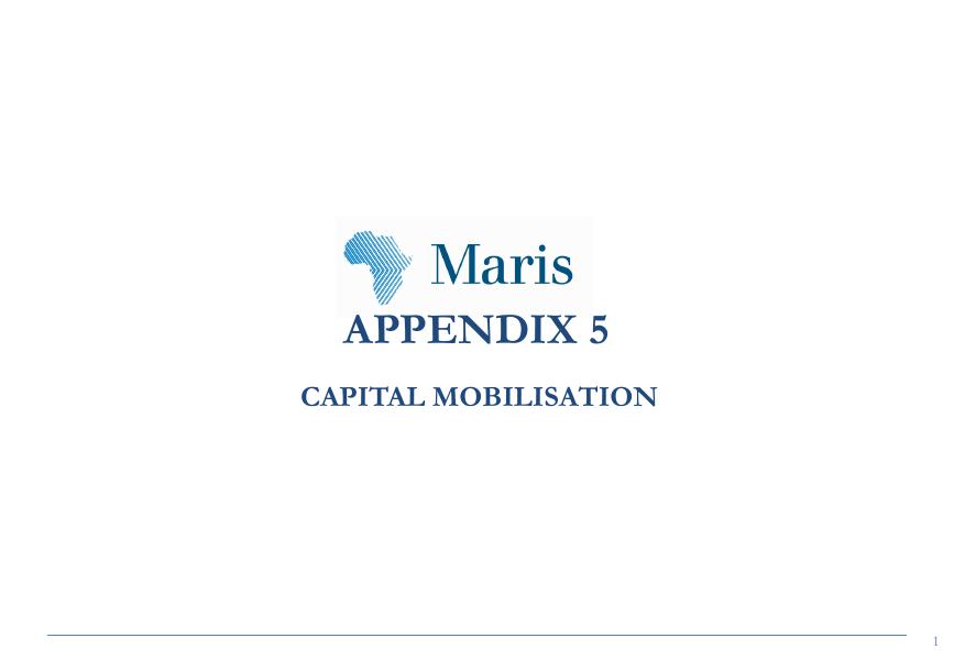 Appendix 5: Capital Mobilisation